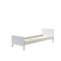 KINDERBETT BILLY Weiß 95x204x74 cm - Weiß, Holz - FURNLUX