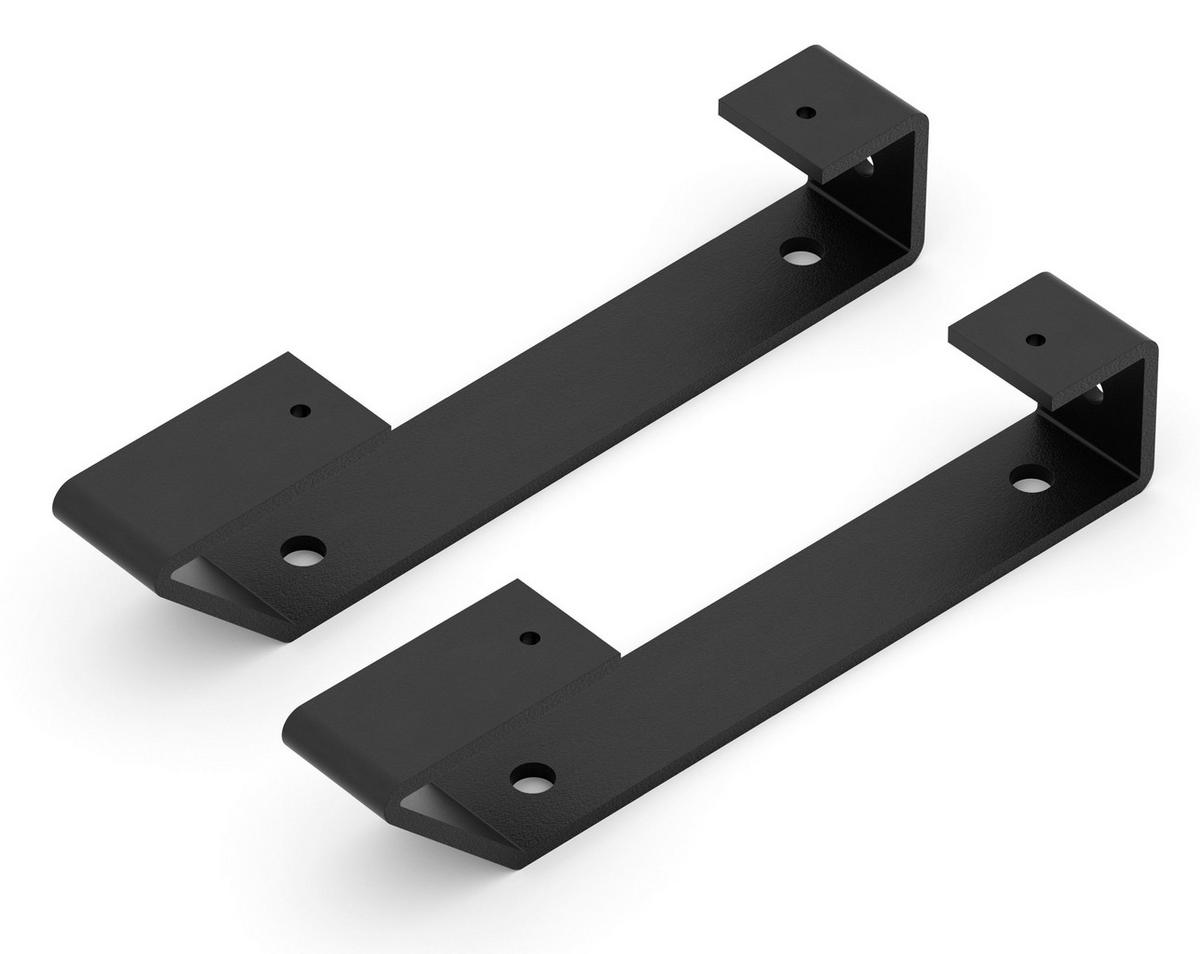 REGALTRÄGER als 2er Set Emily, Stahl in verschiedenen Trendfarben und Größen - Schwarz, Metall (3/4/20.5cm) - Alberts