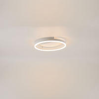LED-WAND-/DECKENLAMPE Ring Weiß Ø 40cm - Weiß, Metall (40/40/5.5cm) - s.luce