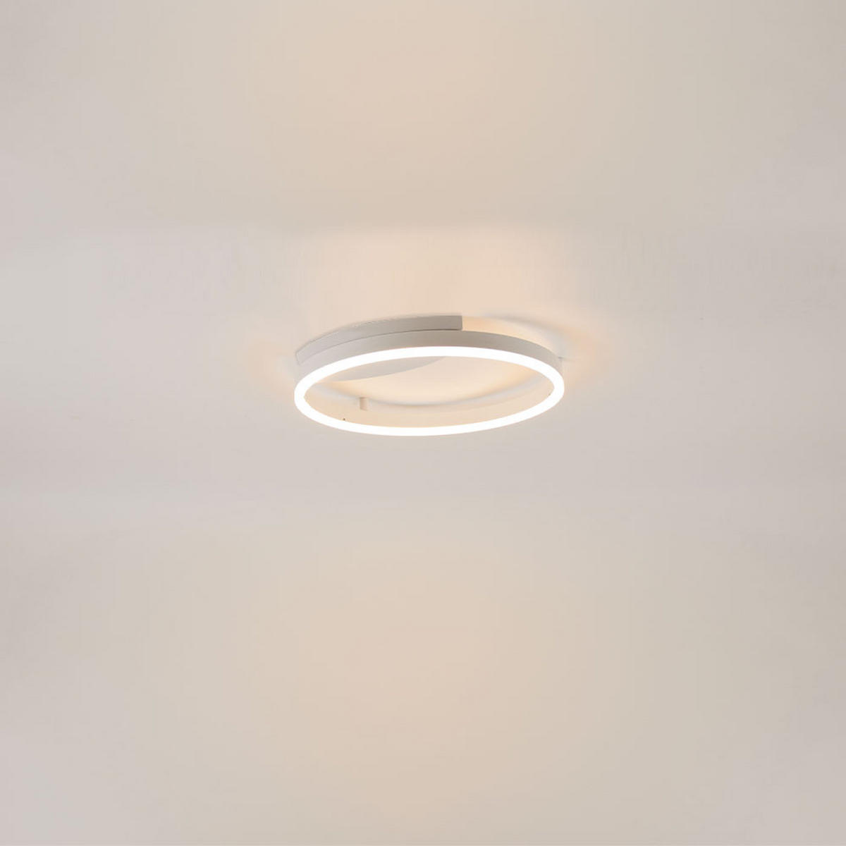 LED-WAND-/DECKENLAMPE Ring Weiß Ø 40cm - Weiß, Metall (40/40/5.5cm) - s.luce