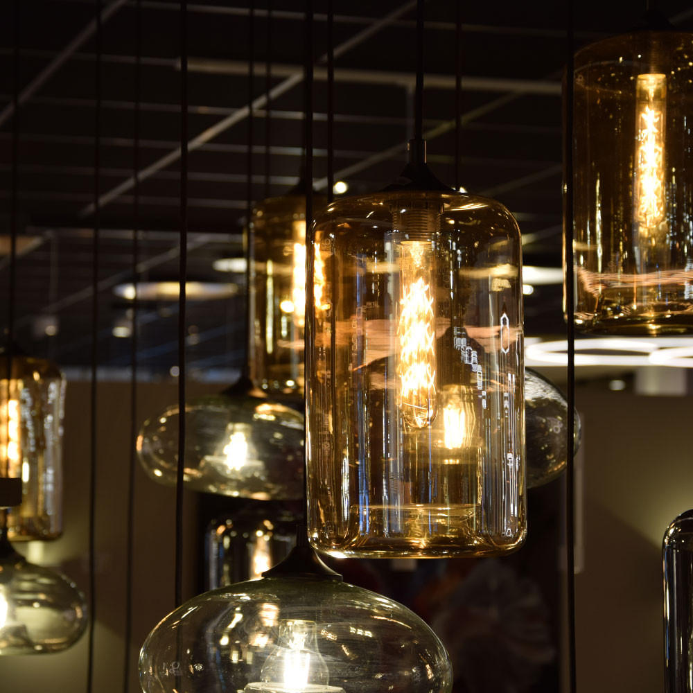 Thumbnail - s.luce Hängelampe, Orange, Glas, Rund,Rund, 28x14x28 cm, Lampen & Leuchten, Innenbeleuchtung, Hängelampen, Pendelleuchte...