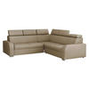 ECKSOFA Oslo 2rR2p - Silberfarben/Naturfarben, Holz/Kunststoff (250/250cm) - MIRJAN24