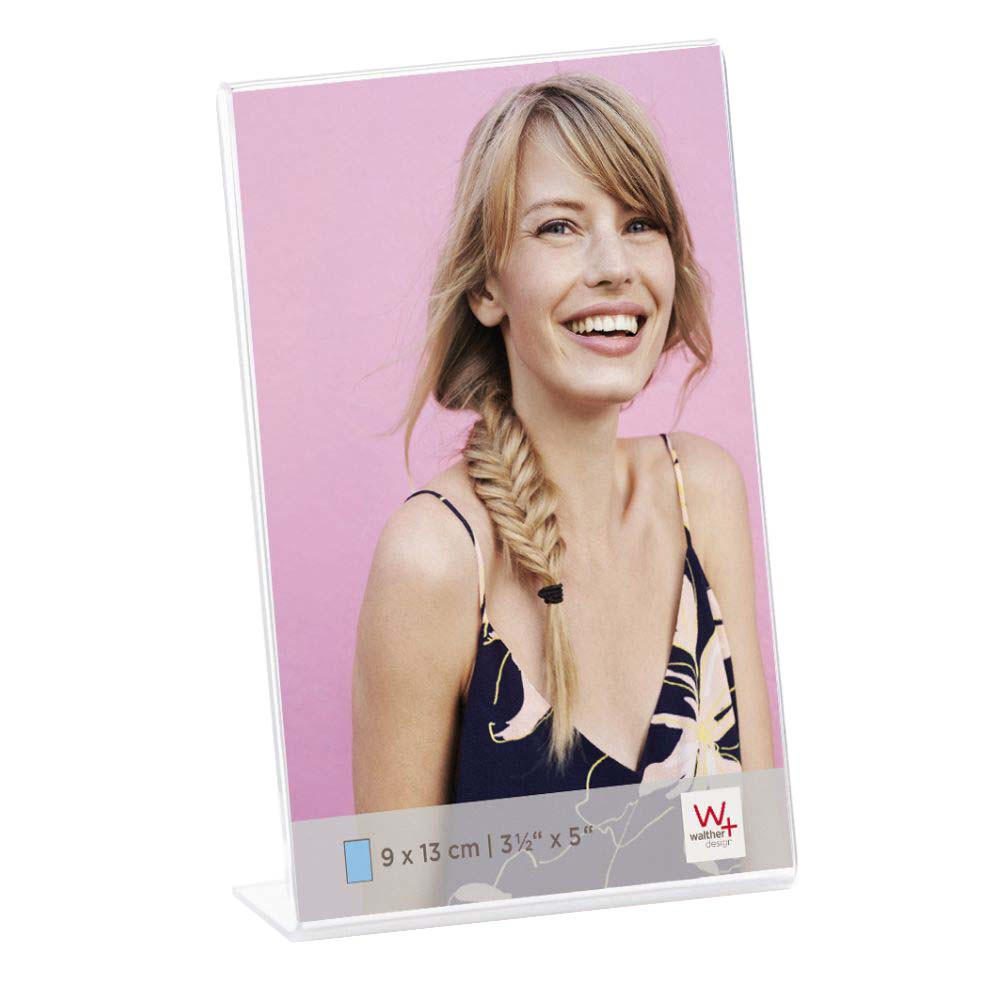 BILDERRAHMEN Kunstglas Rahmen 9X13 cm Hochformat - Transparent, Glas (9/13.3/3cm) - walther design