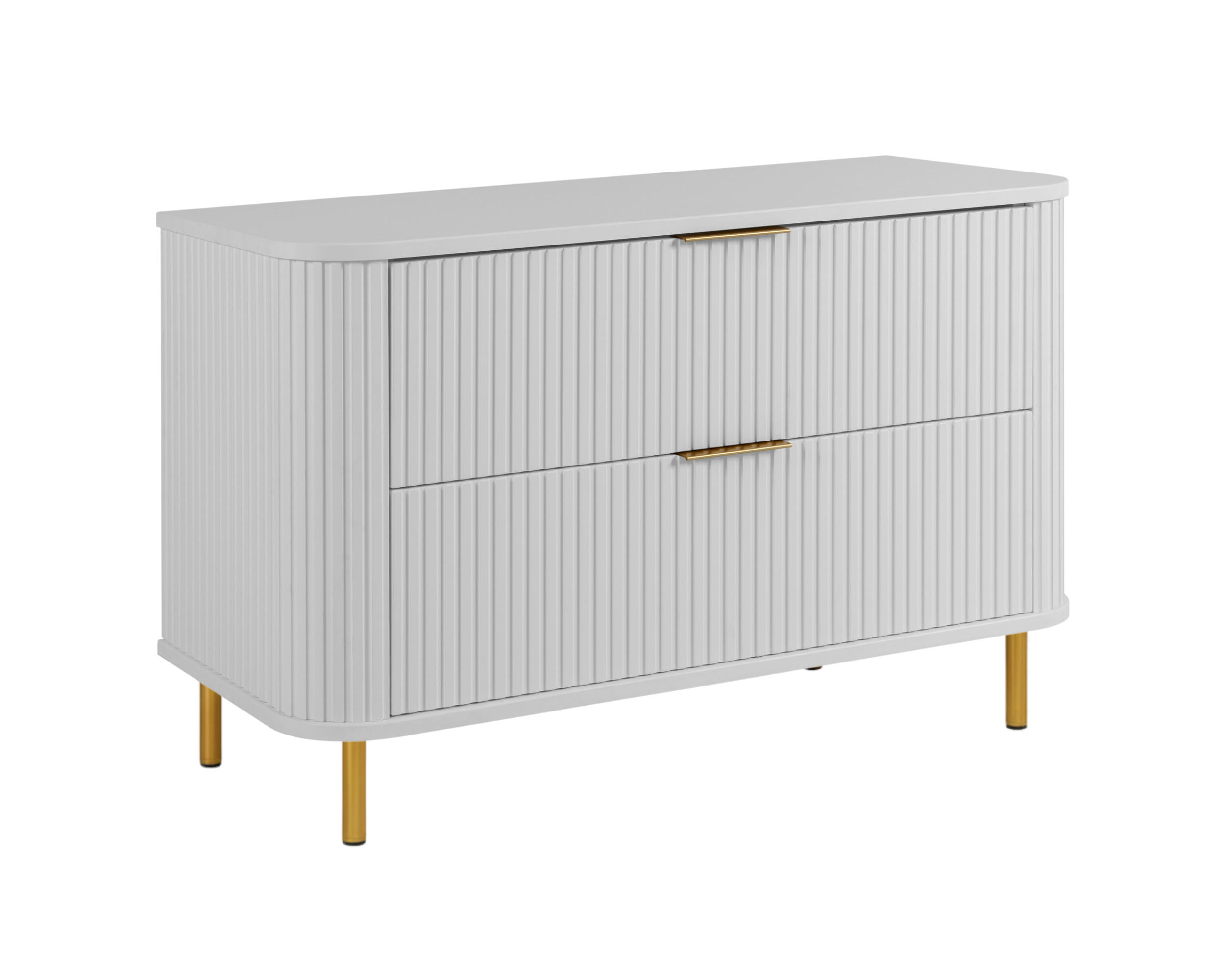 BADEZIMMERSCHRANK : Farbe Weiß, Griff gold, Füße gold, 100 x 41,5 x 66,7 cm - Goldfarben/Weiß, Holzwerkstoff (100/66.7/41.5cm) - 3XE LIVING