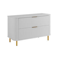 BADEZIMMERSCHRANK : Farbe Weiß, Griff gold, Füße gold, 100 x 41,5 x 66,7 cm - Goldfarben/Weiß, Holzwerkstoff (100/66.7/41.5cm) - 3XE LIVING