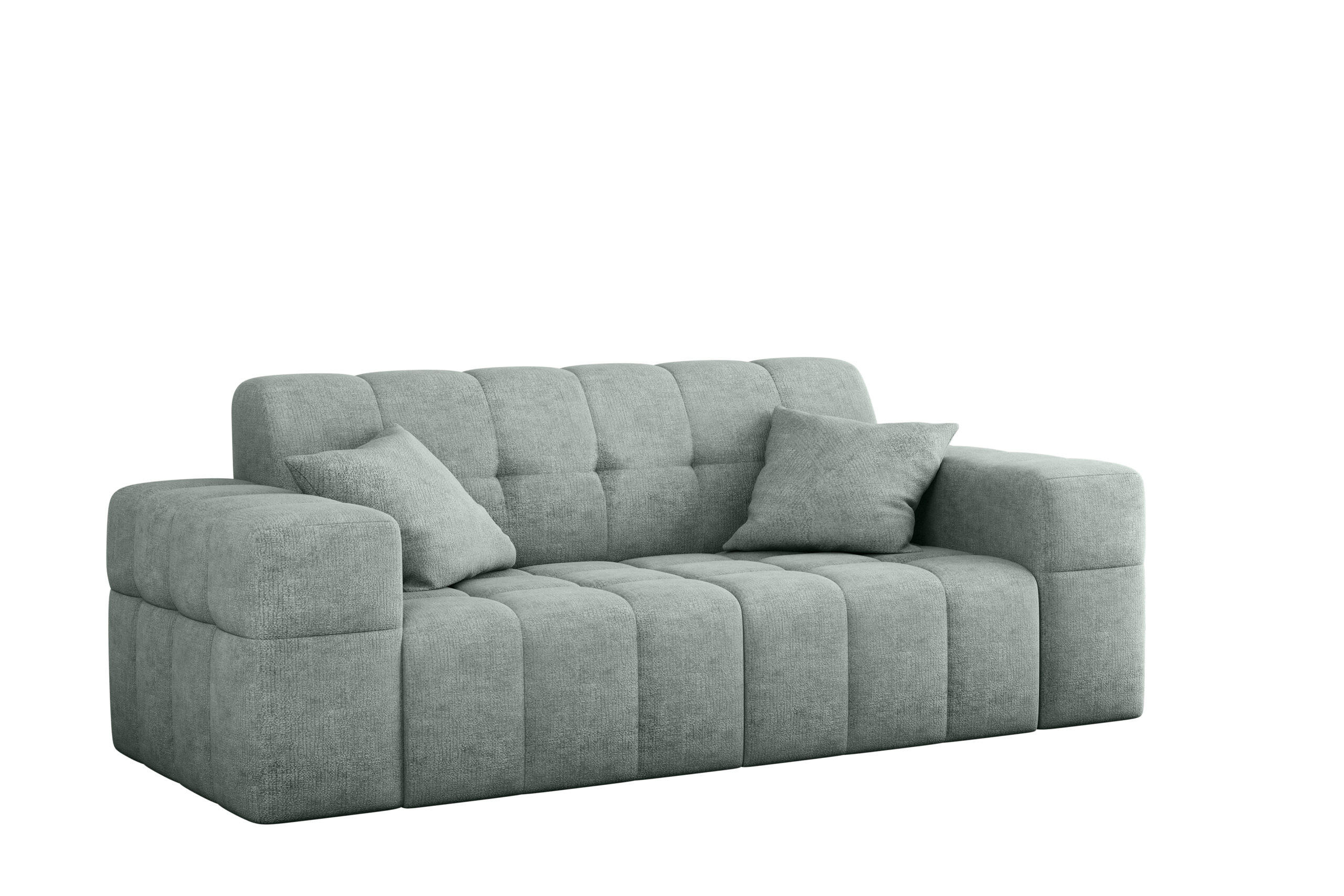 SOFA 2 Sitzer NIMES Stoff Perfect Harmony Mintz - Mintgrün, Holz/Kunststoff (183/82/92cm) - Kaiser Möbel