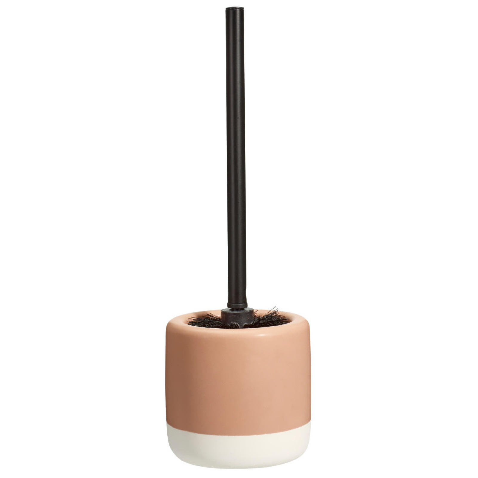 WC-BÜRSTE mit Keramikbehälter The Pastels 11,6/11,6/38 cm - Orange, Keramik (11.6/38/11.6cm) - Bathroom solutions