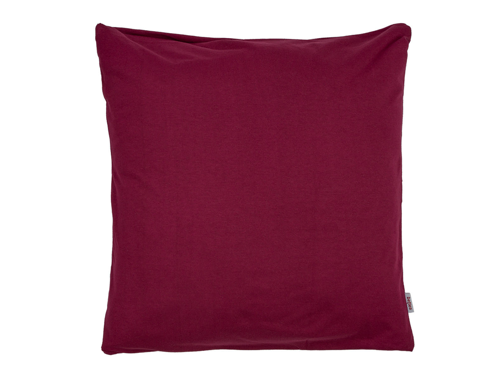 KISSENHÜLLE BasicSoft rhododendron-rot 100% Baumwoll-Jersey 40/40 cm - Weinrot, Textil (40/40cm) - beties Heimtextil