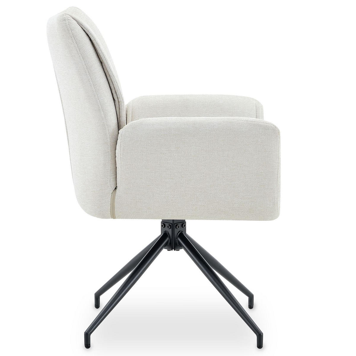 ESSZIMMERSTÜHLE LIRA 2er-Set cremeweiß - Creme, Textil (65/88/64cm) - IDIMEX