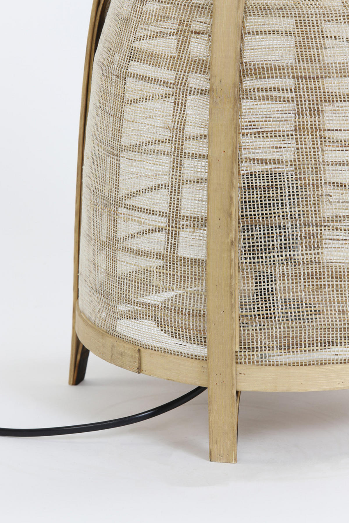 TISCHLAMPE Jacinto Braun Ø27/42 cm - Braun, Holz (27/27/42cm) - Light & Living