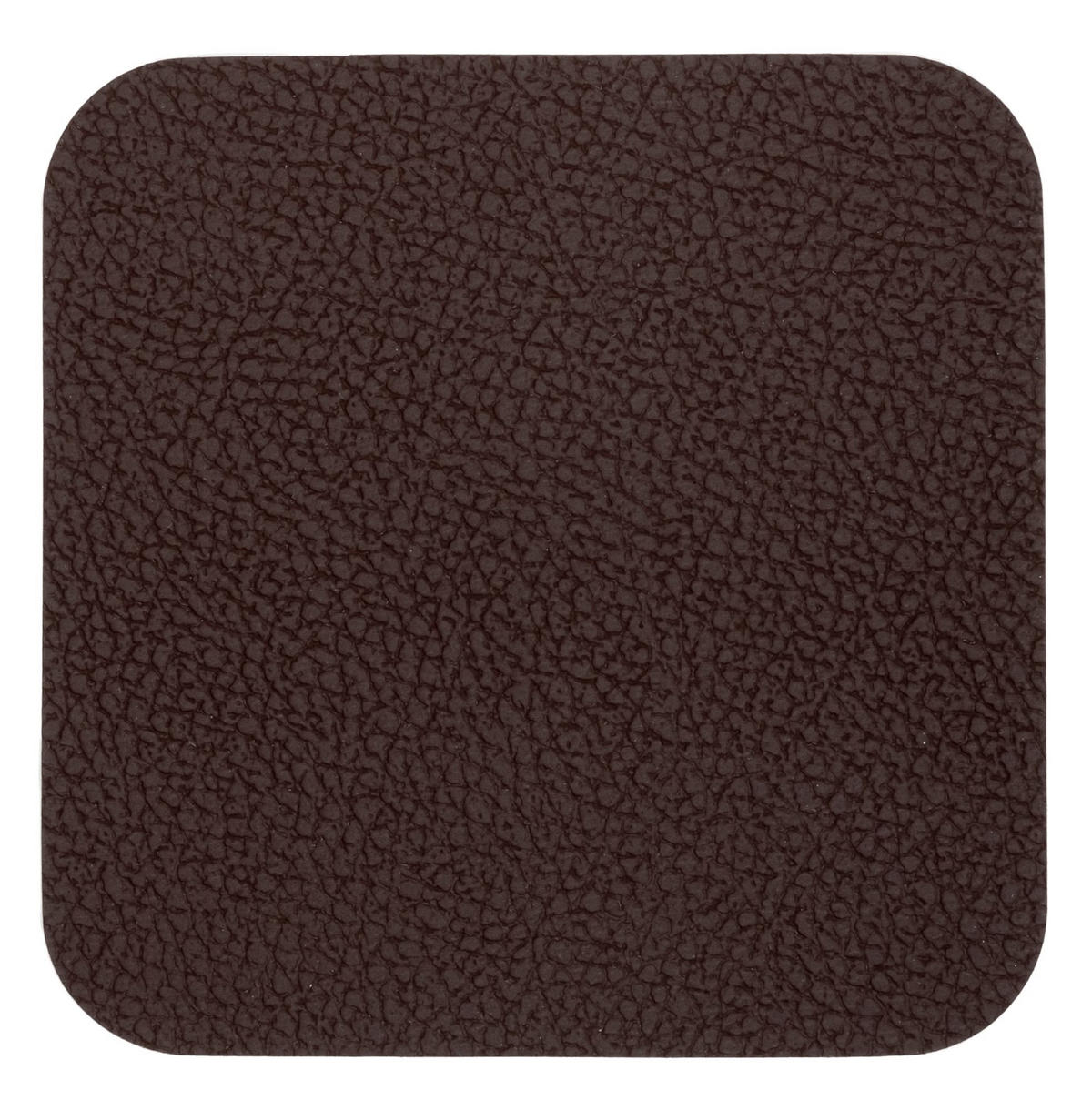 UNTERSETZER - Veganes Leder - Braun / Sand - doppelseitig - 10 x 10 cm - 6 Stück - Braun, Kunststoff (10/10cm) - Cookinglife