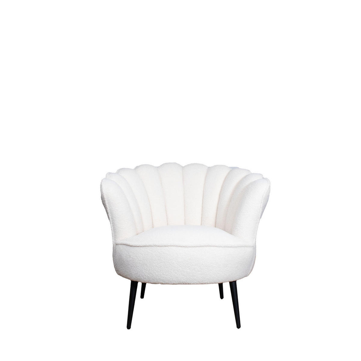 SESSEL aus Teddy-Stoff, weiß - Weiß, Textil (57/80/85cm) - Giga Meubel
