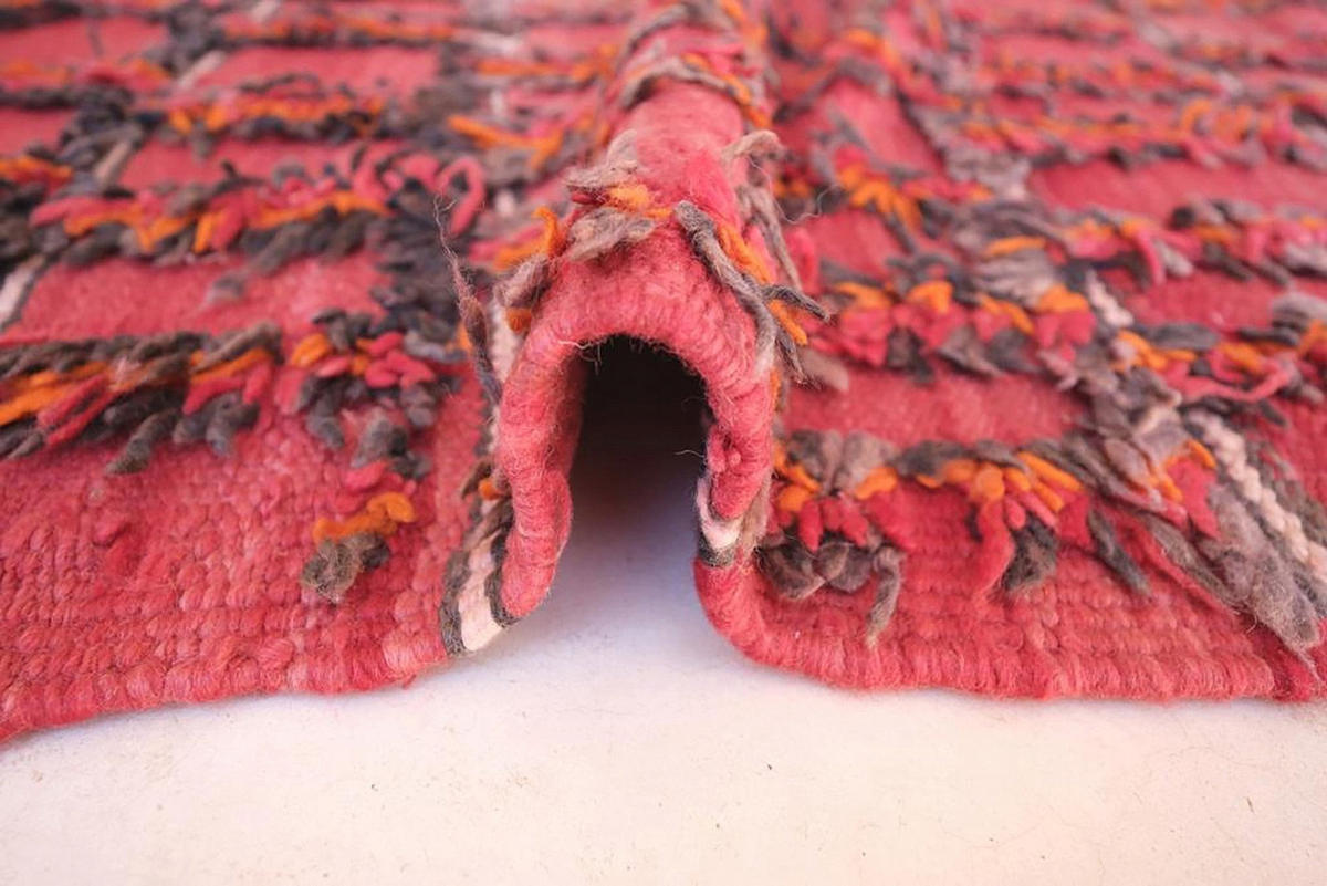 BERBERTEPPICH aus reiner Wolle 175x 467 cm - Rot, Naturmaterialien (175/467cm) - AFK Living