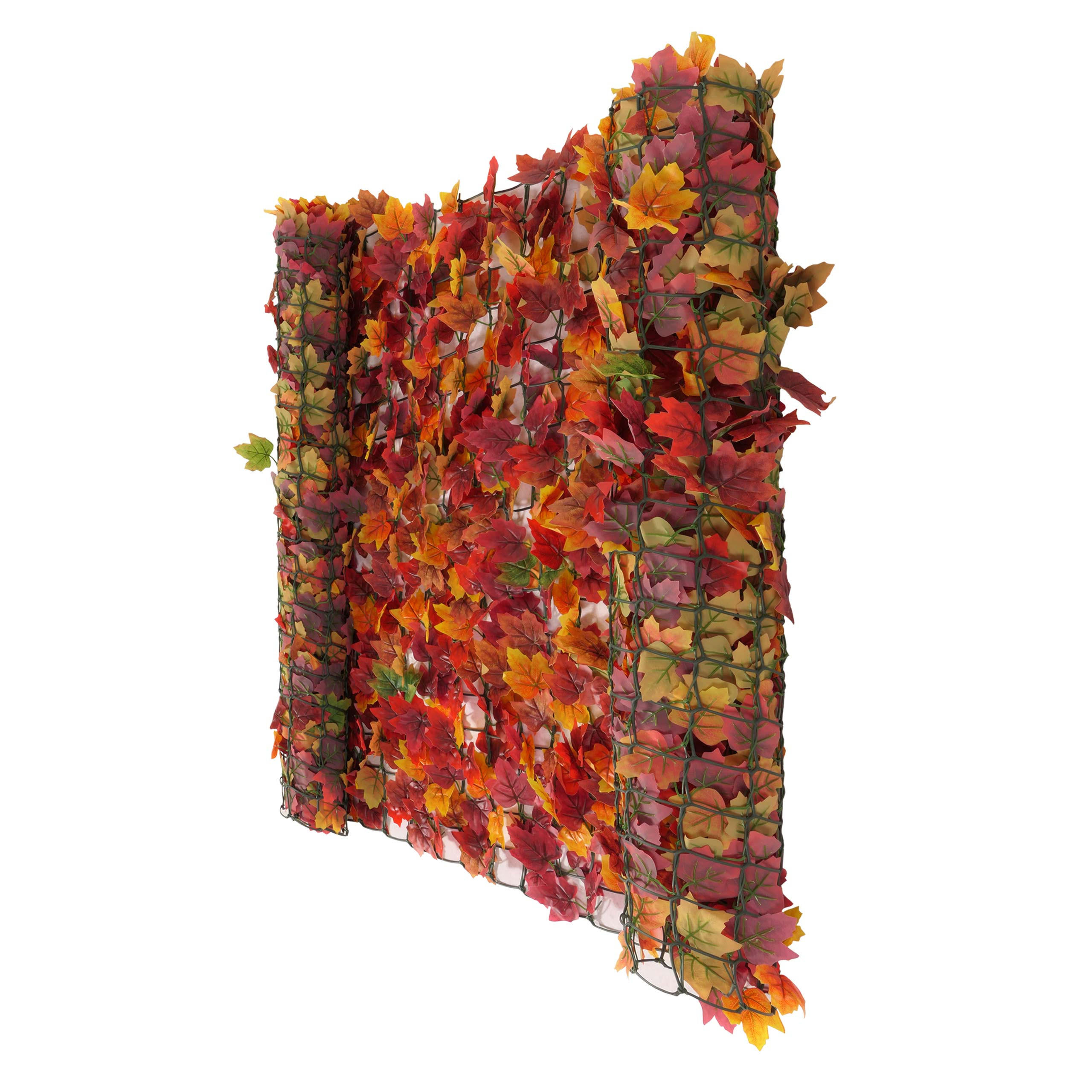 BALKONSICHTSCHUTZ BLATT Rot - Rot, Kunststoff (500/100cm) - MCW