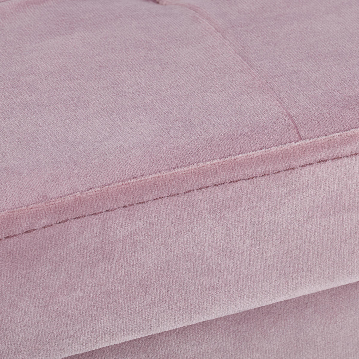 HOCKER - Rosa, Holzwerkstoff/Textil (38/38/38cm) - Relaxdays