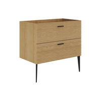 WASCHBECKENUNTERSCHRANK - 80 cm x 46 cm - holz - naturfarben hell Sarone - Naturfarben, Holz (80/55/46cm) - Vente-Unique