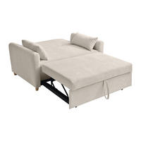 SCHLAFSOFA - 2 Personen-Sitzer - Stoff - Beige - - Beige, Textil (140/86/87cm) - Vente-Unique