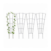 PFLANZENSTÜTZE - Schwarz, Metall (31/1/82cm) - Relaxdays