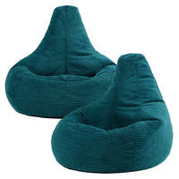 SITZSACK Sessel aus Cord 2-tlg. - Grün, Kunststoff (82/76/82cm) - icon