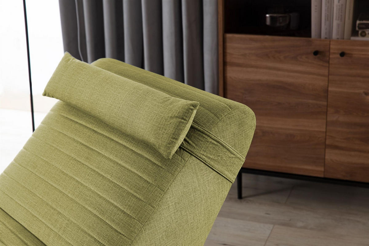 RELAXLIEGE Abramo In Lisbon - Hellgrün, Holzwerkstoff/Textil (73/80/170cm) - Fun Möbel