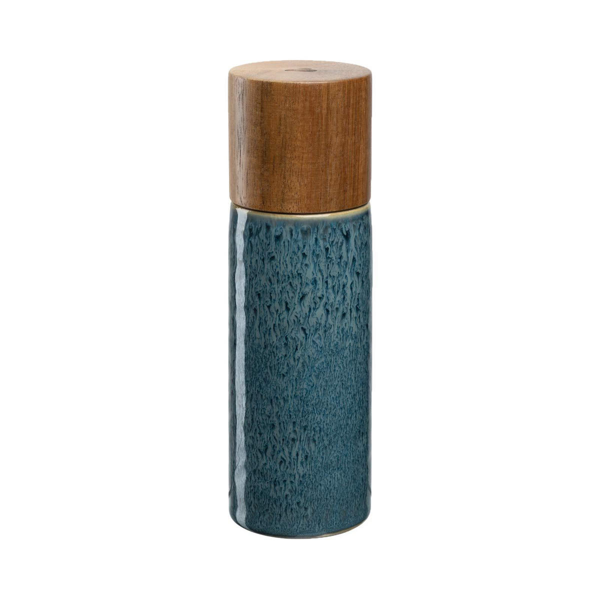GEWÜRZMÜHLE MATERA blau 17 cm - Blau, Keramik (5.3/17.3/5.3cm) - Leonardo Living