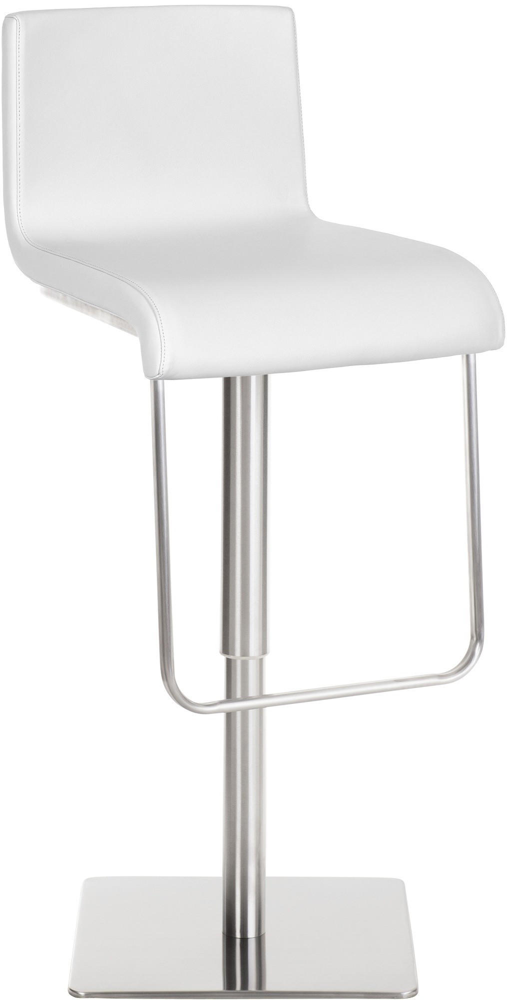 furnicato Barhocker Weiß 39x80x46 cm