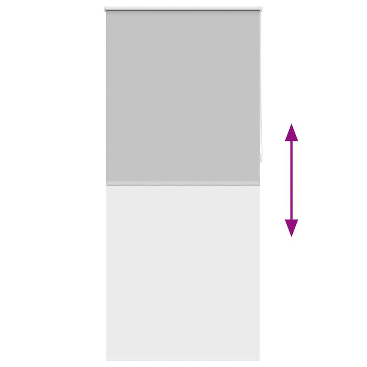 VERDUNKELUNGSROLLO 84,4/230 cm Stoffbreite 80 cm aus Polyester Grau - Grau, Textil (80/230cm) - vidaXL