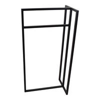 HANDTUCHSTÄNDER Riba Schwarz - Schwarz, Metall (50/100/30cm) - LOFT42