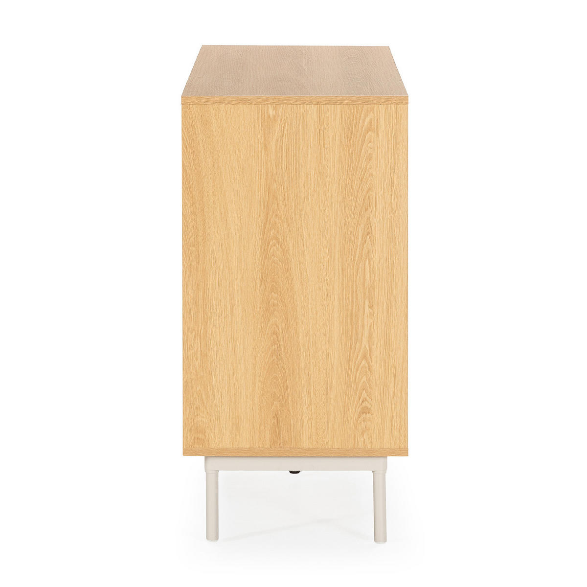 SIDEBOARD Cuzco 3 türen Eichenfarbe/grau - Grau, Holzwerkstoff (120/80/40cm)