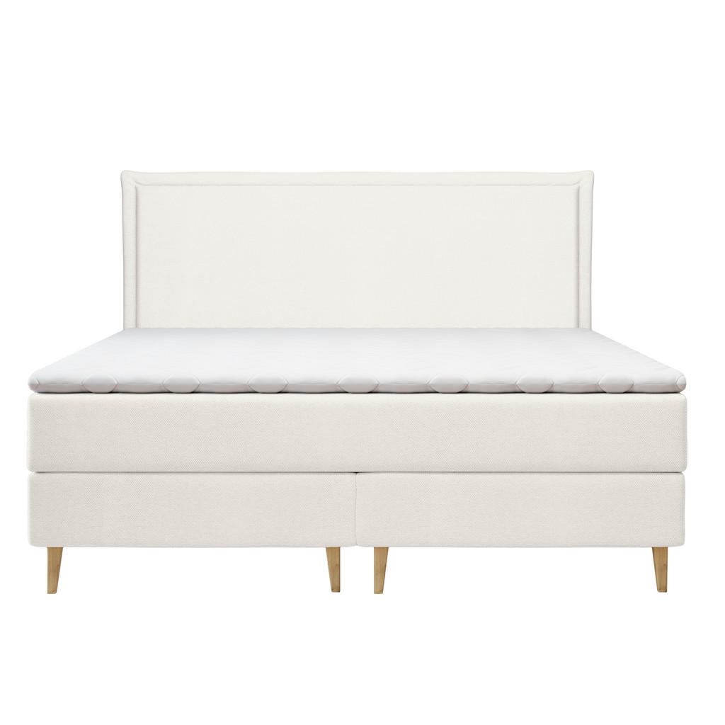 Thumbnail - Maison de Reve Kontinentalbett, Creme, Textil, Buche, Kiefer, H2, Höhe ca. 20 cm, 140x200 cm, Oeko-Tex® Standard 100, FS...