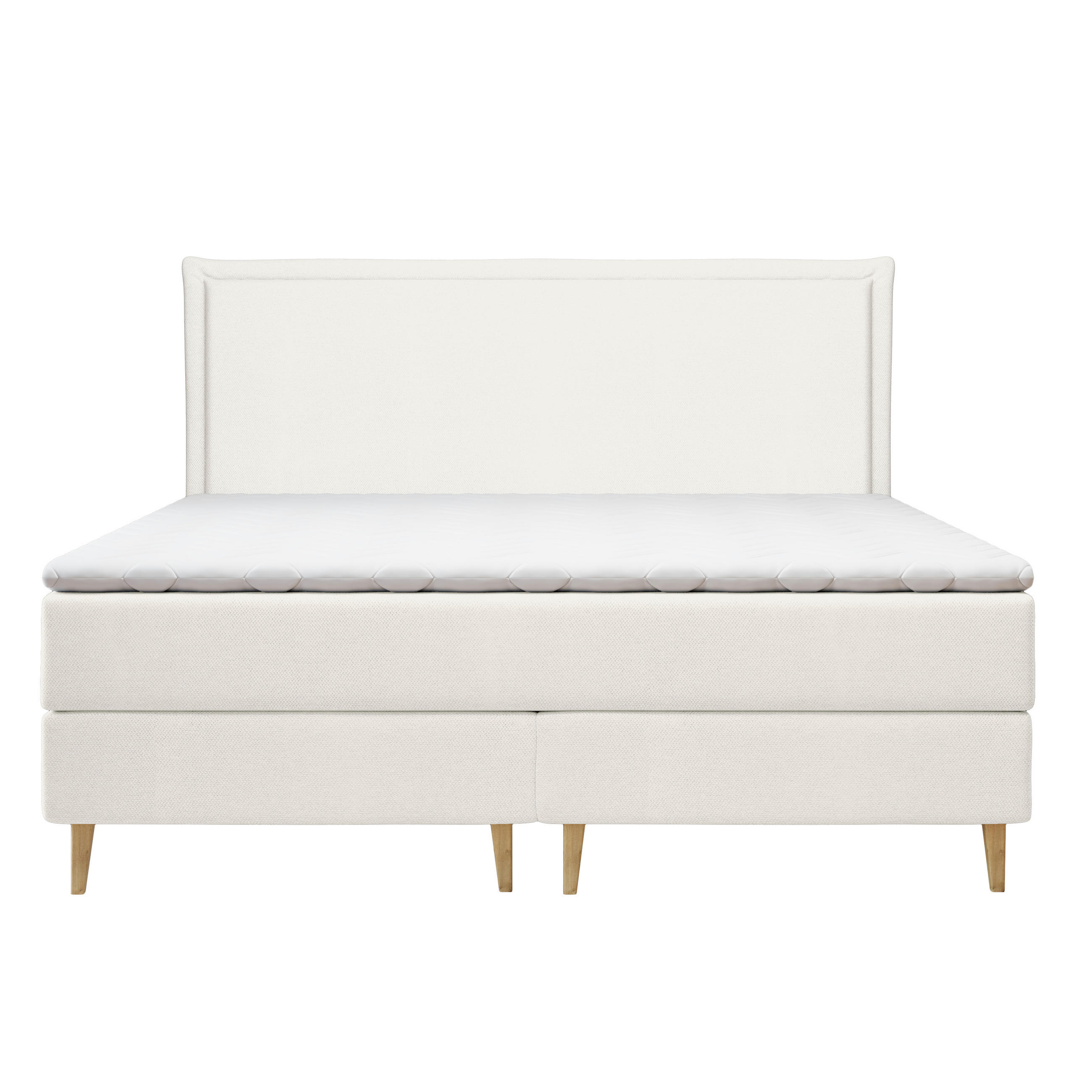Thumbnail - Maison de Reve Kontinentalbett, Creme, Textil, Buche, Kiefer, H2, Höhe ca. 20 cm, 180x200 cm, Oeko-Tex® Standard 100, FS...