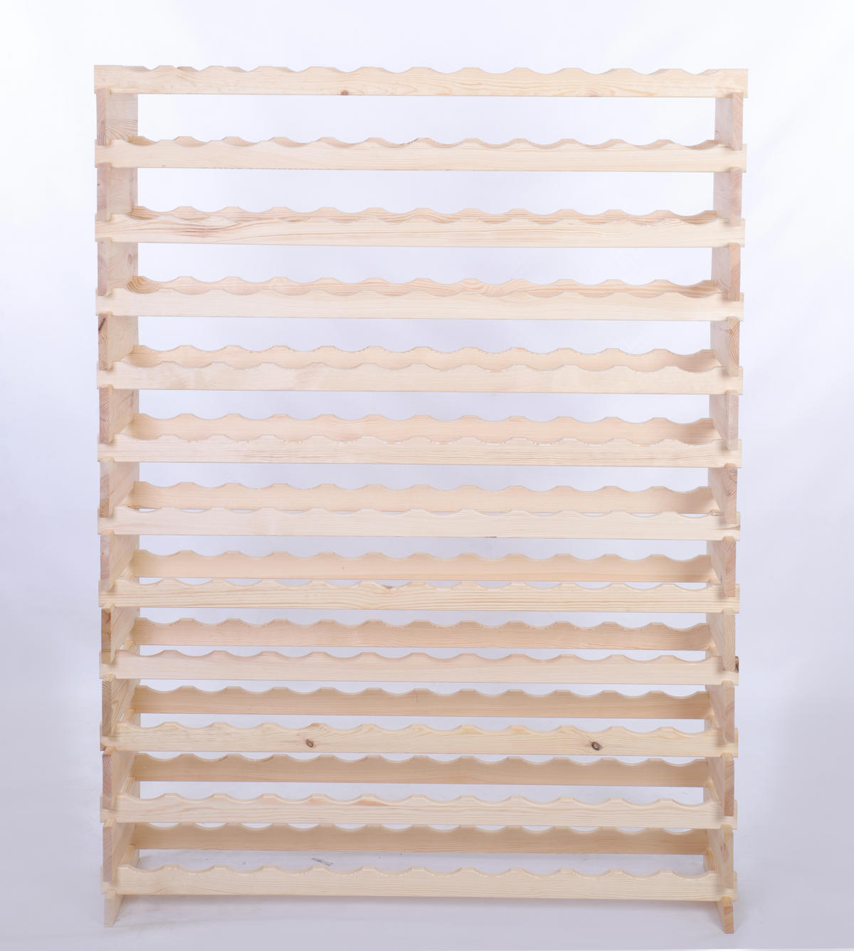WEINREGAL VINOTECA FLEX PRO HxBxT 163x123x28cm 144 Flaschen auf 12 Ebenen Natur unbehandelt - Naturfarben, Holz (123/163/28cm) - PROREGAL
