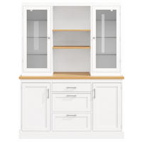BUFFETSCHRANK App-Steuerung Weiß 140/40/185 cm - Weiß, Holz (140/185/40cm) - PANGIVO
