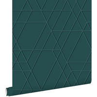 TAPETE 3D-Muster 50 x 900 cm - Blau, Papier (50/900cm) - ESTAhome