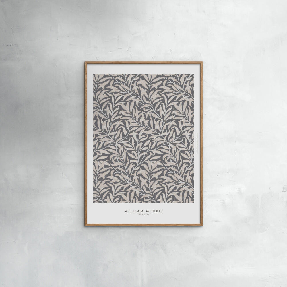 POSTER mit Rahmen William Morris - Nature Dust - Eichefarben/Grün, Holz/Papier (70/100cm) - Poster&Frame