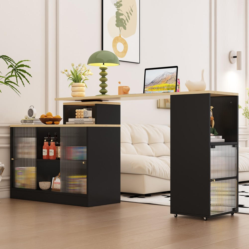 Thumbnail - Komhtom Esstisch, Schwarz, Holz, Mode, 40x75x120 cm, Esszimmer, Tische, Esstische