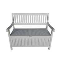 TRUHENBANK Greena 2 Sitz - Weiß, Holz (59/90/107cm) - Sedex