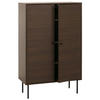 HIGHBOARD Dunkelbraun - Dunkelbraun, Holz (80/130/40cm) - MCW