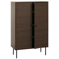 HIGHBOARD Dunkelbraun - Dunkelbraun, Holz (80/130/40cm) - MCW