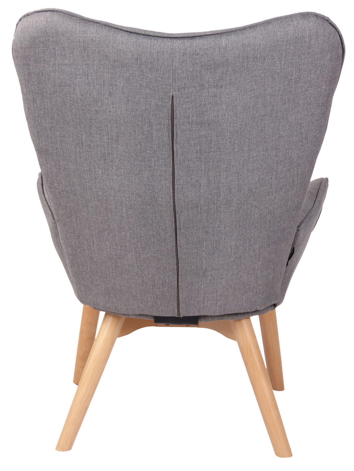 SESSEL Stoff grau - Grau, Holz/Textil (71/100/77cm) - CLP
