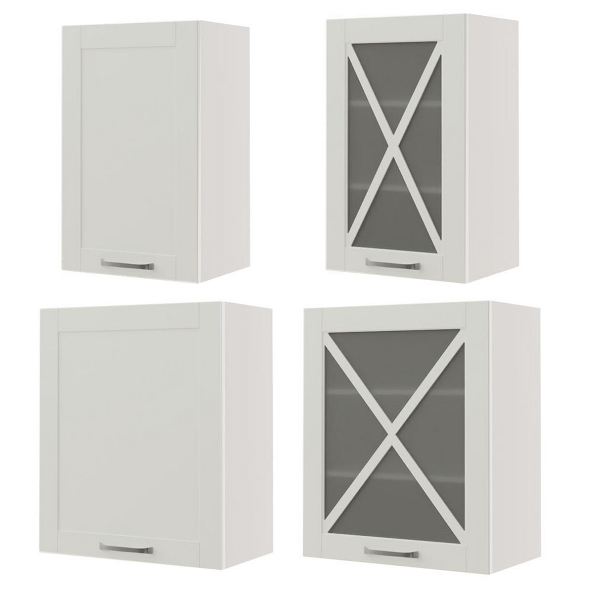 KÜCHENSCHRANK W2/60 Tivoli 60 / 32,5 / 72cm - Weiß, Holz/Holzwerkstoff (60/72/32.5cm) - Feldmann-Wohnen