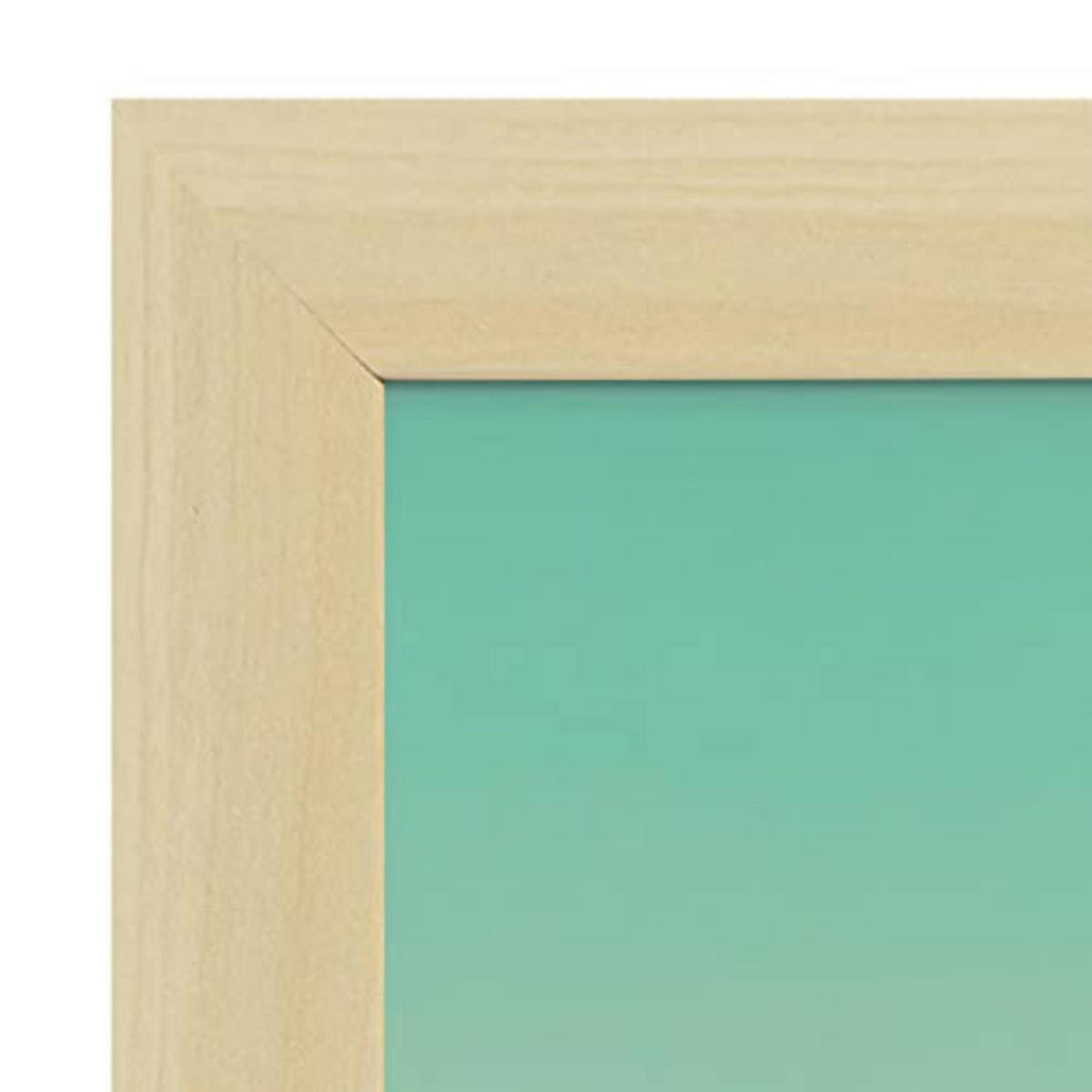 POSTER Set mit 4 Wolken Abstrakt Moderne Galaxien A4 Rahmen aus hellem Holz - Beige, Papier (29.7/3cm) - Nacnic