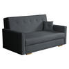 SCHLAFSOFA Viva Sonic III - Dunkelgrau/Schwarz, Holz/Textil (153/85/100cm) - MIRJAN24