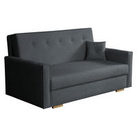 SCHLAFSOFA Viva Sonic III - Dunkelgrau/Schwarz, Holz/Textil (153/85/100cm) - MIRJAN24