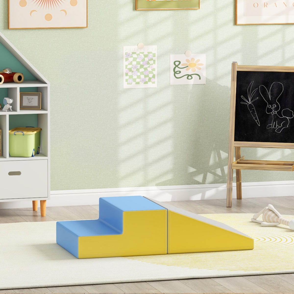 BAUSTEINE DE-18206 2 XL-Krabbelblöcke, Kletterspielzeug Bunt - Multicolor, Kunststoff (50/50cm) - ComfortXL