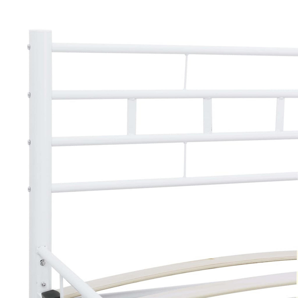 METALLBETT Holmes 147/210 cm - Weiß, Metall (140/200cm) - Nettlife