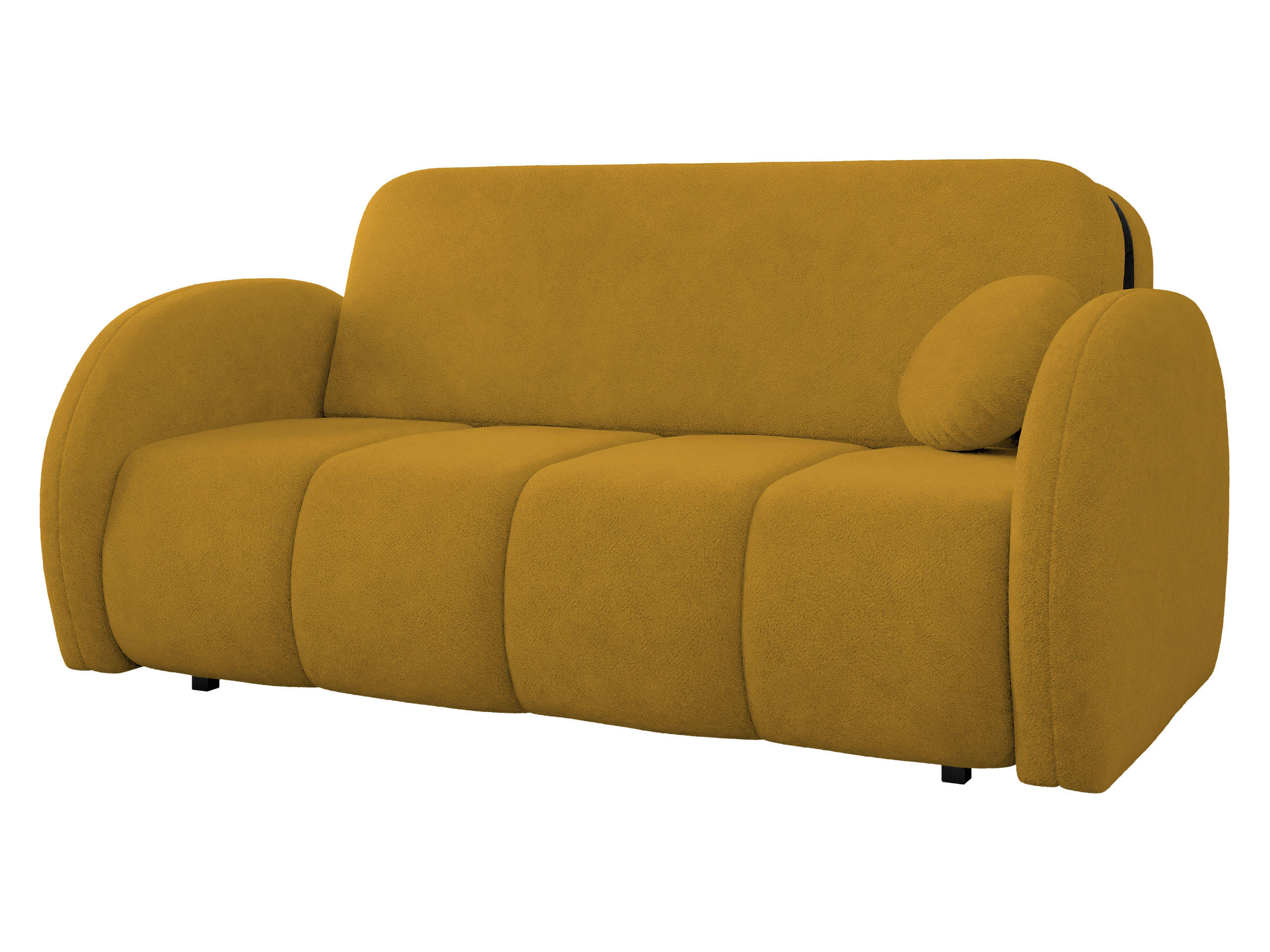 SCHLAFSOFA Viva Comfy IV - Gelb/Schwarz, Holz/Textil (172/85/103cm) - MIRJAN24