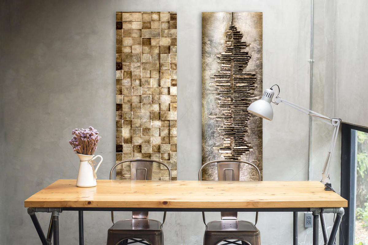 HOLZBILD Beige 144/44 cm - Beige/Braun, Holz (10/44cm) - KUNSTLOFT