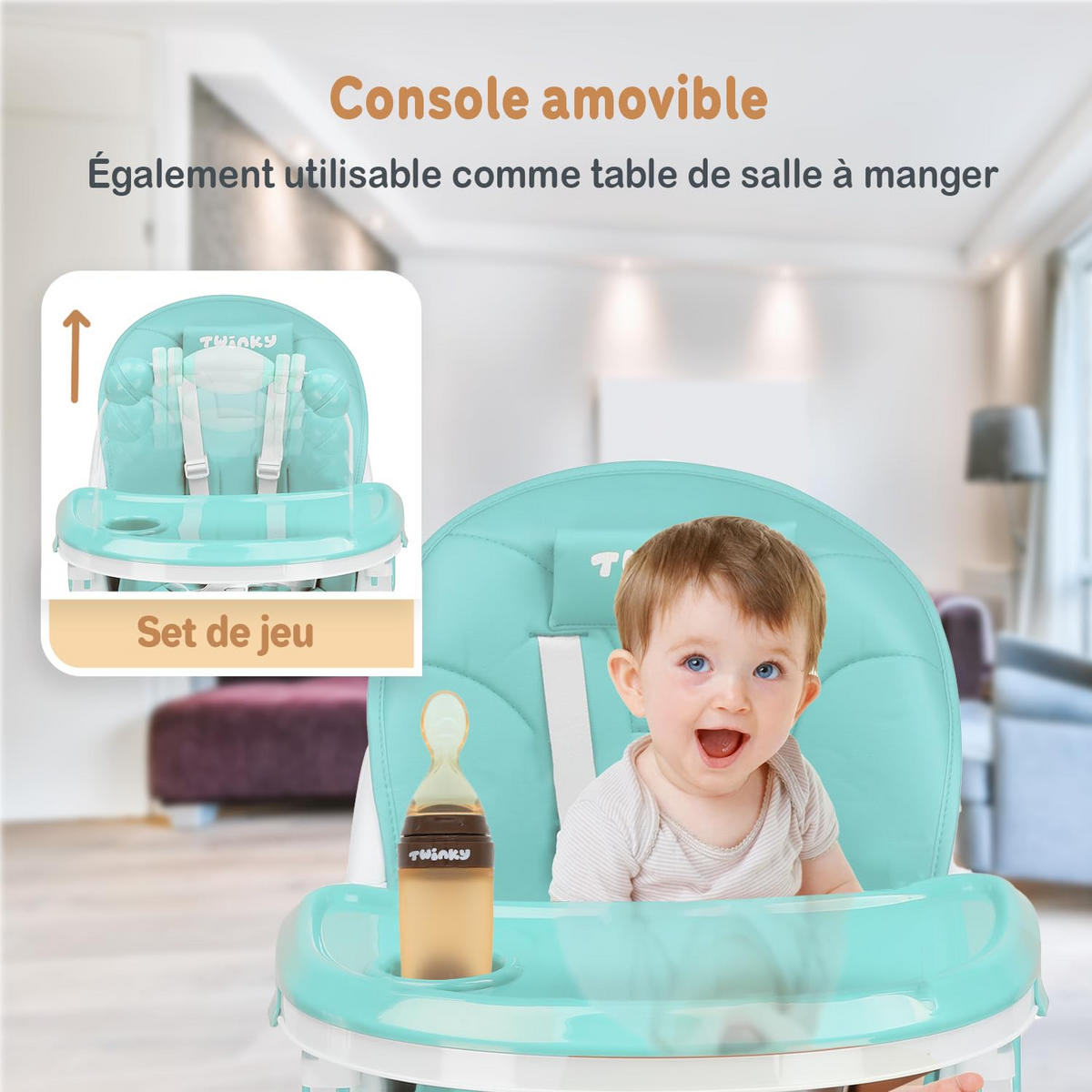 HOCHSTUHL Baby MAXI 2-in-1 mit Klappbarer Blau - Blau, Kunststoff (40/90/40cm) - Twinky