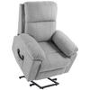 SESSEL mit Aufstehhilfe, Hellgrau - Hellgrau, Kunststoff (99/103/89cm) - HOMCOM